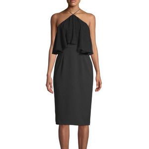 Paper Crown Black Cocktail Dress Womens Sz 6 NWT